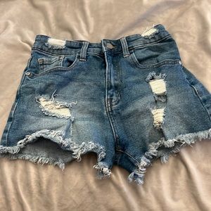 Love, Fire girls jean shorts